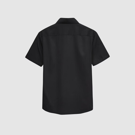 Jiumuwang Shopping Mall Same Style Shirt Men's 26 Spring and Summer New Refreshing and Cool Classic Versatile Top Slim Version + Jet Black + FS2620922 38 (165/84A)