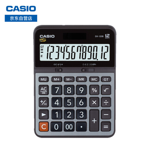 CASIO DX-120B business calculator mainframe desktop office gray silent model