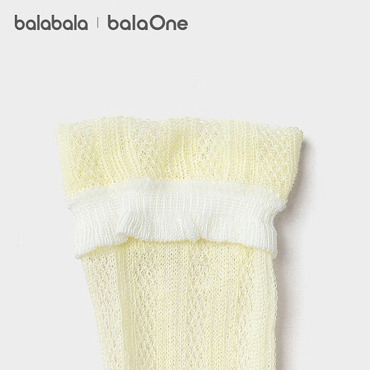 Balabala baby socks summer new mesh breathable thin infant stockings anti-mosquito and comfortable three pairs of red tone 00366 1-3 years old 80cm