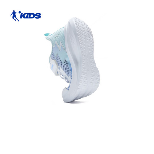 Jordan (QIAODAN) Chasing Pro | Children's Running Shoes Girls 2026 Summer New Children's Shoes Soft Sole Casual Breathable Mesh Sports Shoes Tuberose Blue/Jade Frost Blue/Pure White 25
