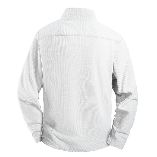 MARK FAIRWHALE Sudadera para hombre Camiseta de manga larga de primavera y otoño Camiseta holgada y transpirable deportiva informal con cuello alto y medio cárdigan para hombre