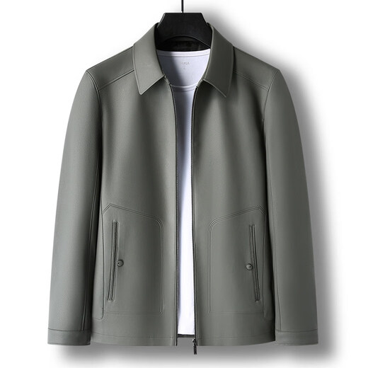 JOEONE 2026 Spring and Autumn Men's Jacket Business Stand Collar Pu Leather Jacket Short Casual Jacket Plus Velvet Thickening Black Thin M 170-