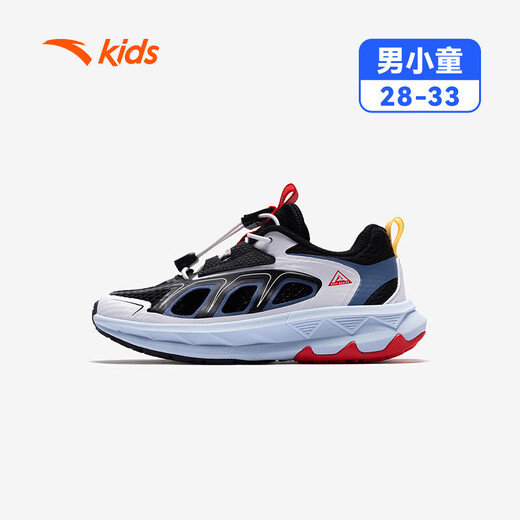 Anta Children's Sandals Baotou Frame Beach Shoes 2026 Summer New Mountaineering Outdoor Student Sports Shoes River Tracing Shoes Black/Anta White-1 31