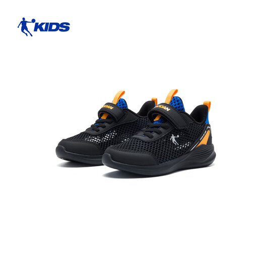 Jordan boys running shoes children's summer large mesh breathable sports shoes black/dazzling blue 31