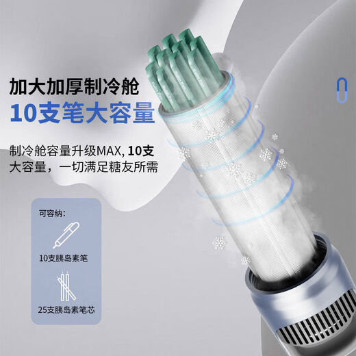 Shantou Lincun islet refrigeration box portable rechargeable car-specific small refrigerator can be used for aircraft refrigeration cup crimson single refrigeration ai automatic constant refrigeration cabin + cold storage set + cup sleeve