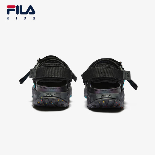 FILA Children's Shoes Children's Sandals Summer Comfortable Casual Shoes for Boys and Adults Black/Castle Gray-BD 33 Inner Length 20.5cm