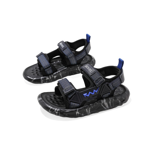 ABC KIDS children's shoes sandals 2026 spring new children's beach shoes Velcro open toe shoes black 30