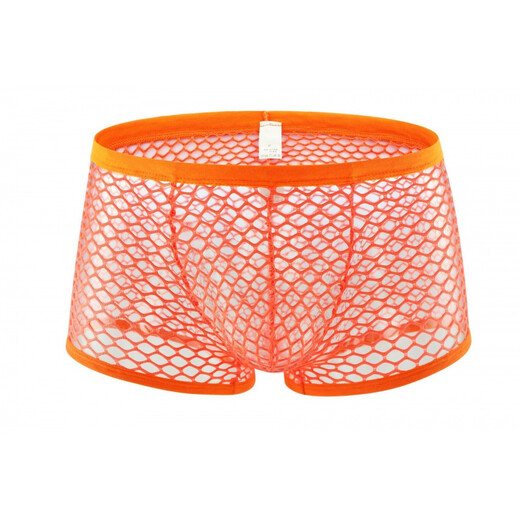 Confidential delivery, sexy men's sexy underwear, men's thong underwear, fully transparent T-pants, passion-free nightclub opening, white, men's underwear, large mesh, medium size