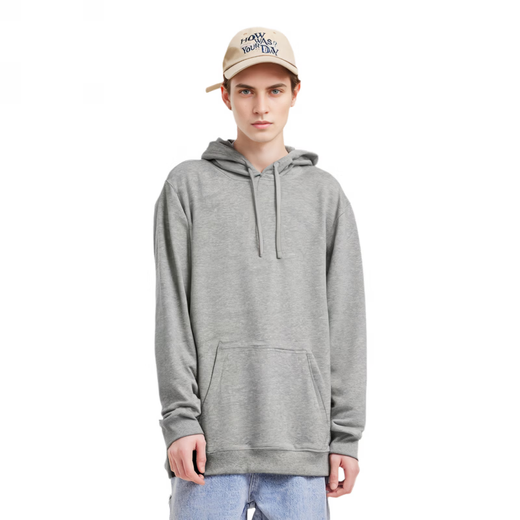 NIKE solid color sports casual pullover hooded sweatshirt for men gray gray M