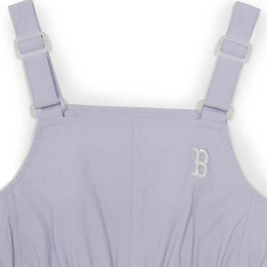 MLB Children's Official Girls Comfortable Embroidered LOGO Sweet and Cool Adjustable Work Suspender Dress Black 150 cm
