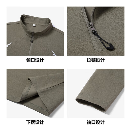 Jeanswest sweatshirt men's spring new style simple and versatile casual business round neck youth tops comfortable student bottoming shirt men's clothing