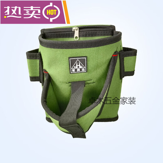 Hongrunda's new electric drill tool bag, waist bag, woodworking tool canvas, multi-functional small storage and decoration F222+ tactical belt