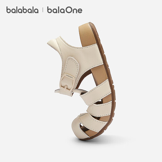 BALABALA balaOne children's shoes children's sandals girls' shoes 2026 summer new breathable casual shoes off-white 10301 28 (foot length 16.8-17.2/inner length 18.3)