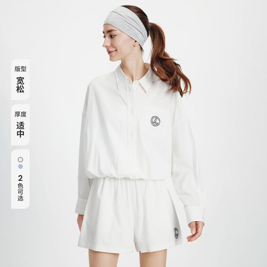 Navigare Italian dinghy 26 spring and summer new women's loose long-sleeved shirt short sports shirt 2313006502