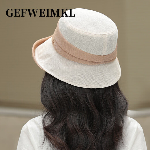 GEFWEIMKL Japanese Japanese Paper Fisherman Hat Women's Summer Breathable Sun Hat Women's 2026 New Outdoor Sun Shade Hat Women Black M(56-58cm)