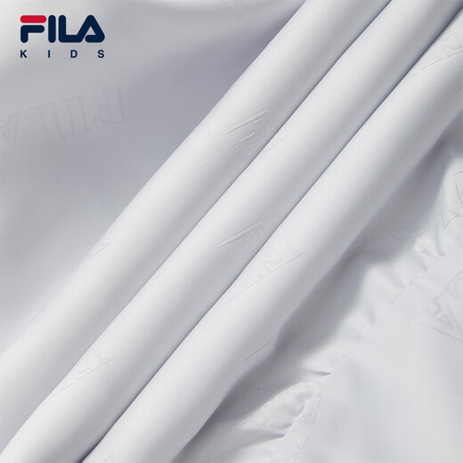 FILA Children's Clothes Short Skirt 2026 Summer New Style Girls Medium Waist Loose Flower Bud A-Line Skirt Cold Stone White-WT 140