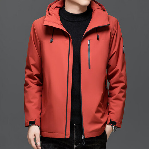 K-Boxing Men's Wear (K-Boxing) Middle-aged Outdoor Jacket Men's Jacket Winter Lightweight Wool Down Jacket Thickened Cotton Jacket Loose Cotton Jacket Men 802202 Light Gray L