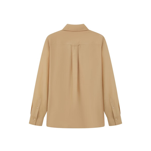 Teenie Weenie Bear Women's Shirt 26 Spring and Summer New Retro Fashion Loose and Comfortable Lapel Shirt Khaki S