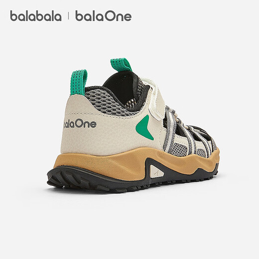 BalaOne children's shoes, children's sandals, boys' and girls' sports shoes, 2026 summer new outdoor shoes, gray tone 00322 37 (foot length 22.8-23.2/inner length 24.3)