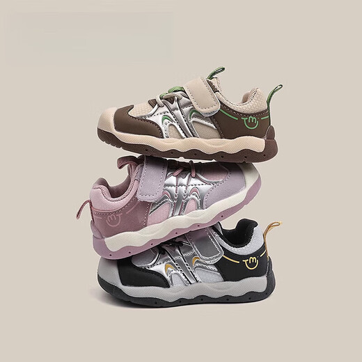 Dr. Jiang Toddler Shoes 2025 Autumn New Children's Sports Shoes 1-2-3 Years Old Baby Functional Shoes Casual Trendy Boys and Girls Brown Cut Label Removed Cabinet 12 Inner Length cm 16 Size