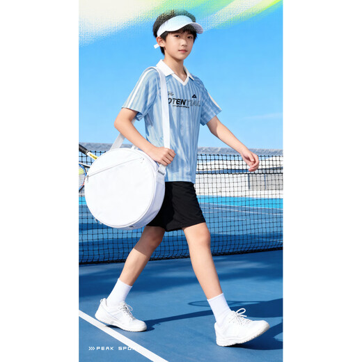 PEAK children's uniform style short-sleeved Polo shirt dark green 120