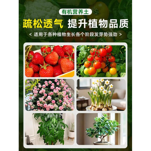 Nutrient soil, nutritious soil, universal soil for growing vegetables, special soil for household gardening, loose and breathable strawberry succulent seedlings, universal organic nutritional soil 50Jin Jin is equal to 0.5kg