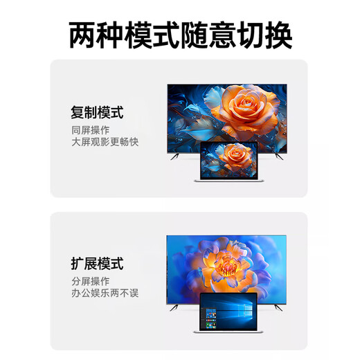 Convertidor Biaz VGA a HDMI+VGA con audio, divisor de pantalla uno a dos, dispositivo de expansión uno a dos para la misma pantalla, una entrada y dos salidas, computadora de escritorio conectada al proyector de TV