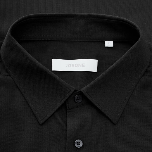 Jiumuwang Shopping Mall Same Style Shirt Men's 26 Spring and Summer New Refreshing and Cool Classic Versatile Top Slim Version + Jet Black + FS2620922 38 (165/84A)