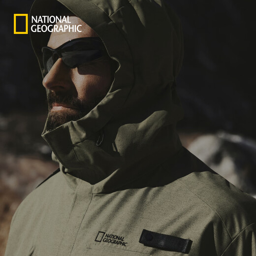 National Geographic 2026 new product NRN series men's hooded work jacket royal military green MILITARY KHAKI XL