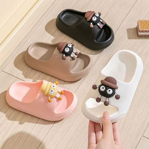 Children's slippers EVA slippers for boys and girls in summer cartoon cute soft-soled thick-soled children's outdoor sandals pink cartoon people 31