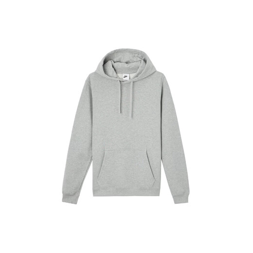 NIKE solid color sports casual pullover hooded sweatshirt for men gray gray M