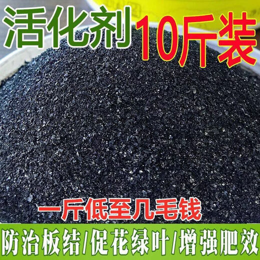 Soil Activator Fertilizer Blackwater Soil Activation Treasure Special Mineral Source Potassium Humate for Growing Vegetables 30Jin Jin is equal to 0.5 kg. Premium genuine soil activator for rooting, seedlings, water retention, increased production, enhanced drought and cold resistance