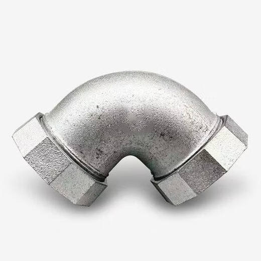 Mu Jinghua galvanized quick-connect 90-degree elbow iron pipe Malleable steel movable joint 4 minutes and 6 minutes water pipe leakage repair section DN1520 DN40 (quick-connect 90-degree elbow)