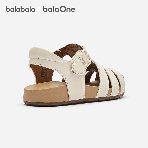 BALABALA balaOne children's shoes children's sandals girls' shoes 2026 summer new breathable casual shoes off-white 10301 28 (foot length 16.8-17.2/inner length 18.3)