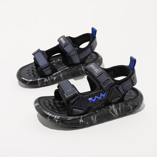 ABC KIDS children's shoes sandals 2026 spring new children's beach shoes Velcro open toe shoes black 30