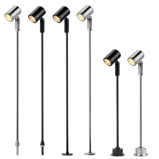 Yanming Lighting (YM) LED-Schmuck-Thekenstrahler, 3 W, Stangenlampe, Schmuck, Kosmetik, Handy, Ausstellungstheke, gerade Stangenlampe, gebohrter Typ, Gesamthöhe 26 cm, weißes Licht/warmes Licht – bitte beachten