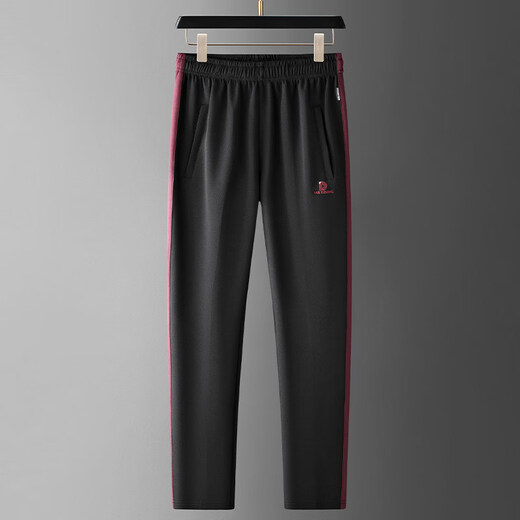 K-Boxing men's sports suit spring and autumn round neck pullover sweatshirt morning running pure cotton new loose running long-sleeved casual wear red XL (recommended 120-140 Jin Jin equals 0.5 kg)