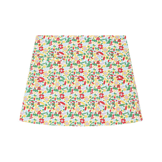 ELLE KIDS children's clothing floral print A-line culottes girls summer new French holiday bud-lined skirt