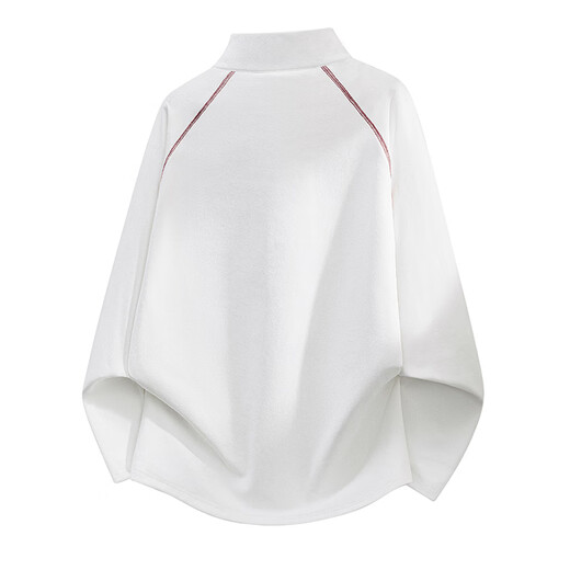 MEDE half zipper stand collar sports casual sweatshirt men's outdoor cycling clothing casual couple tops white 5XL