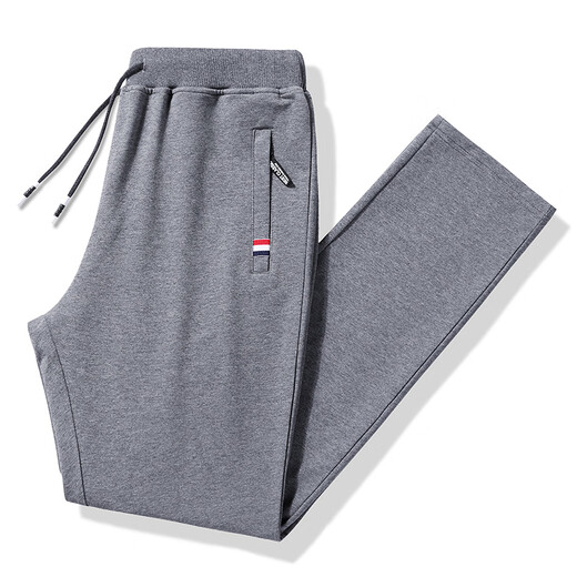 TOMMYBULL American Tommy Tommy Sweatpants Pure Cotton Casual Men's Sports Pants Autumn and Winter Loose Straight Leg Sweatpants Dark Blue Straight Leg Pants 3XL Recommended 160-175Jin Jin equals 0.5 kg