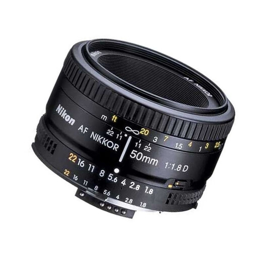 Nikon Nikkor AF 50mmf/1.8D classic portrait lens small spittoon large aperture blur fixed focus lens standard