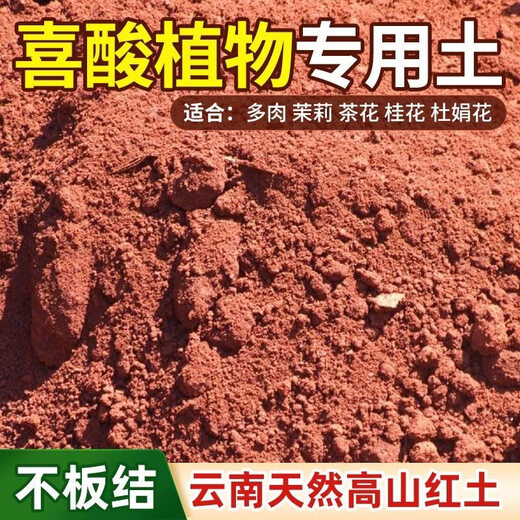 Red soil planting soil bougainvillea camellia jasmine special soil soil flower cultivation vegetable nutrition soil particles turtle bedding material Yunnan acidic red sand soil 5Jin Jin equals 0.5 kg - No negative review