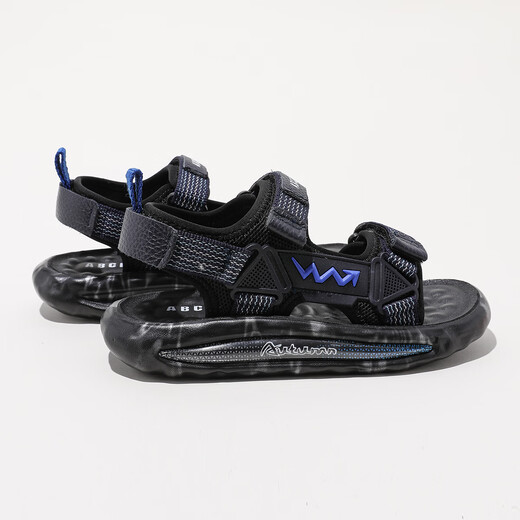 ABC KIDS children's shoes sandals 2026 spring new children's beach shoes Velcro open toe shoes black 30