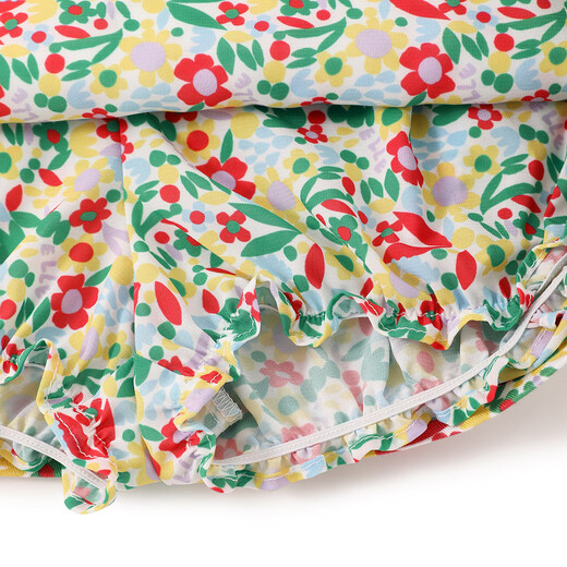 ELLE KIDS children's clothing floral print A-line culottes girls summer new French holiday bud-lined skirt