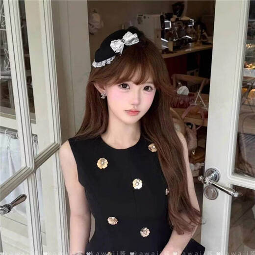 Beast Spring Korean ins style lace top hat French Hepburn British style black beret sweet and cute hair accessories C lace top hat * 2