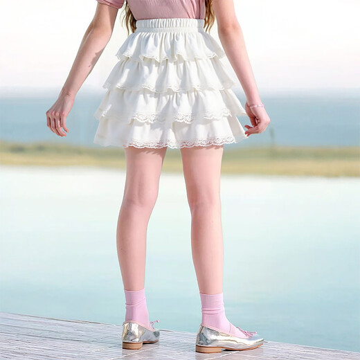 Hello Kitty girls summer short skirt 2026 new anti-exposure sweet cake skirt medium and large children's clothing fashionable summer skirt