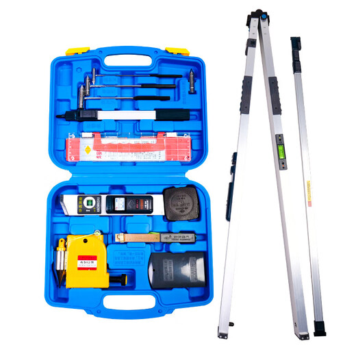 Ji Litian relies on the ruler 2 meters folding horizontal ruler high-precision vertical digital display engineering inspection ruler aluminum alloy home inspection tool set