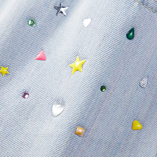 MiniPeace children's clothing girls skirt F2GEG2156 fresh blue 130