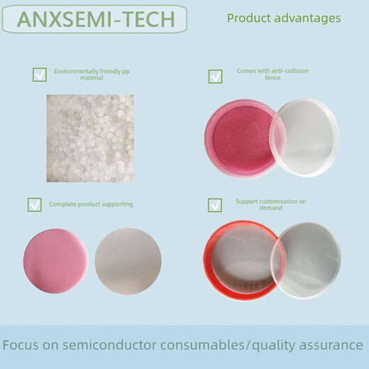 Wafer box wafer cake box 4568 12-inch wafer box silicon wafer box wafer transport box material box 90% new 6-inch box 38mm high without spacers