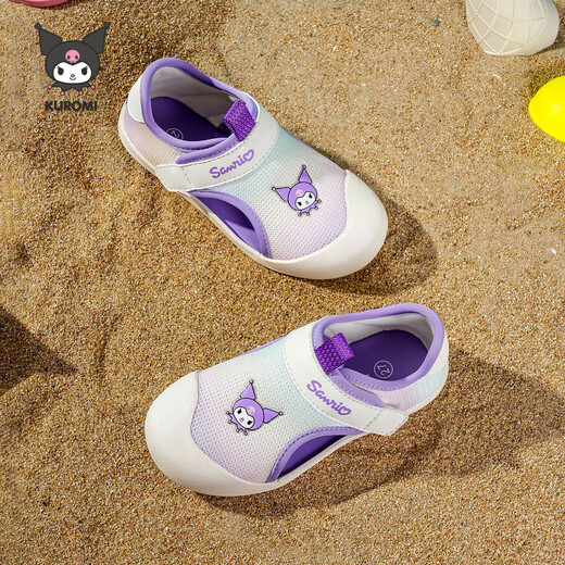 Hello Kitty children's shoes children's shoes running shoes toe-cap shoes girls sandals indoor shoes girls non-slip breathable mesh purple 28